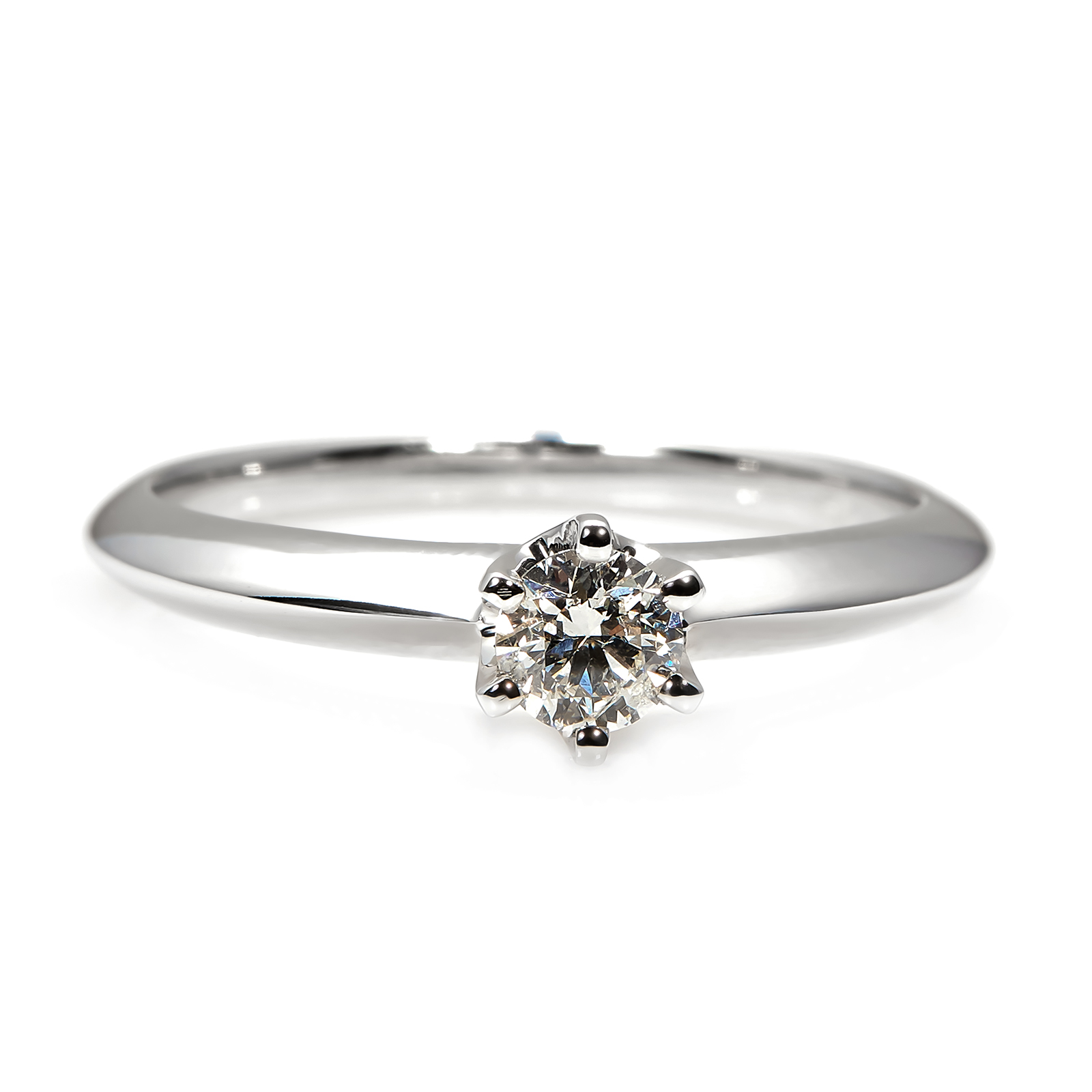 Timeless Elegance Platinum Classic Engagement Ring with GIA